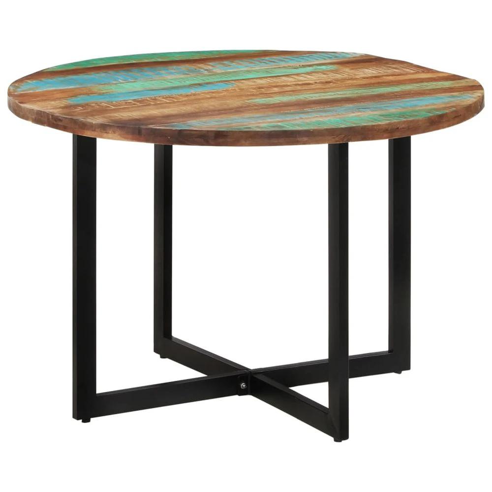 Dining Table 110x75 cm vidaXL Solid Wood Mango by vidaXL