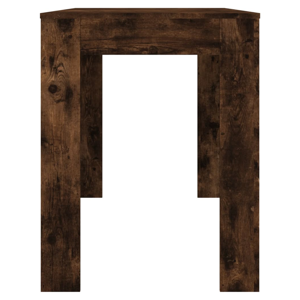 vidaXL Dining Table Smoked Oak vidaXL 120x60x76 cm Engineered Wood - Uncategorized Dining Table