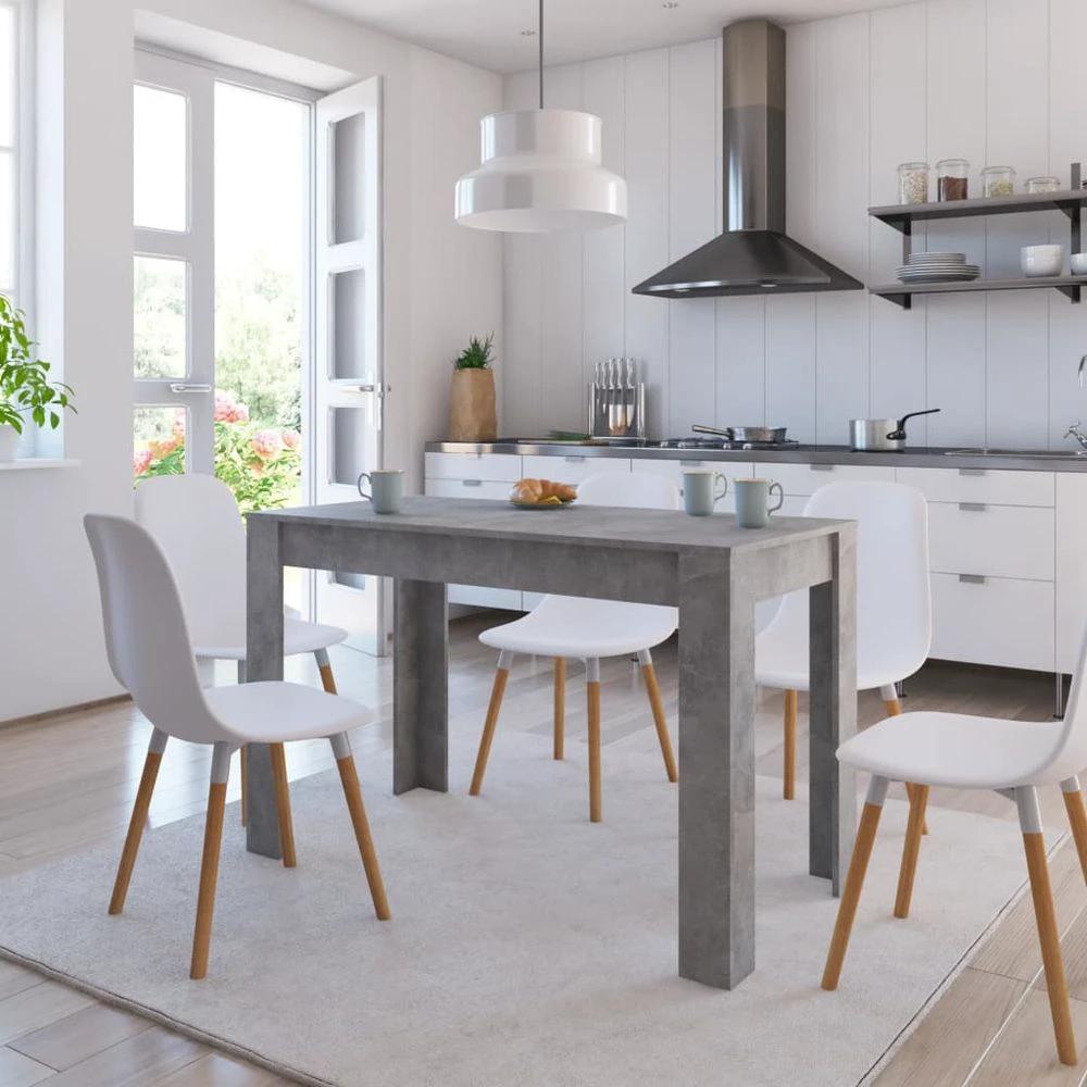 vidaXL Dining Table Smoked Oak vidaXL 120x60x76 cm Engineered Wood - Uncategorized Dining Table