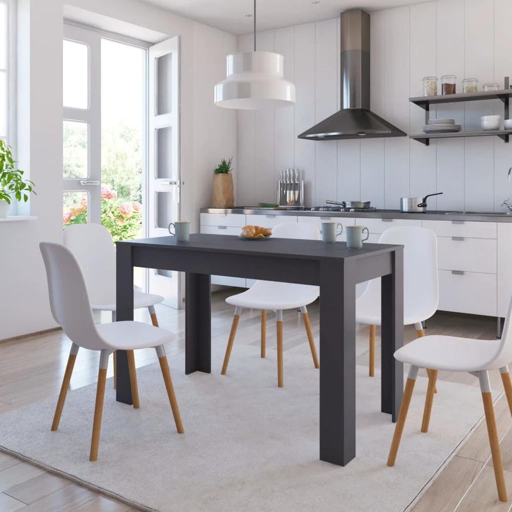 vidaXL Dining Table Smoked Oak vidaXL 120x60x76 cm Engineered Wood - Uncategorized Dining Table
