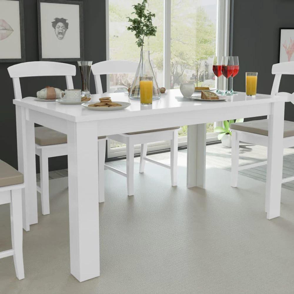 vidaXL Dining Table 140x80x75 cm vidaXL Oak - Uncategorized Dining Table