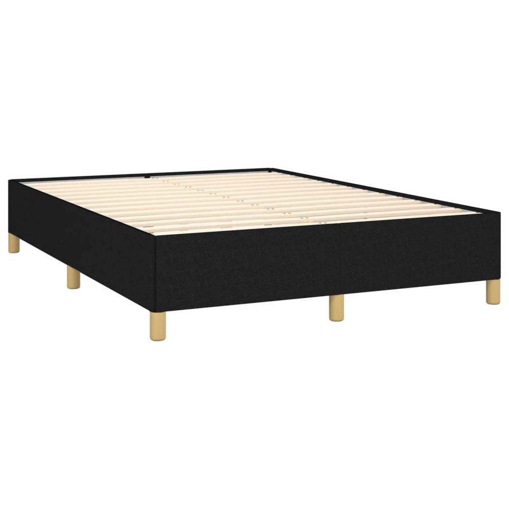 Bed Frame Black 135x190 cm vidaXL Double Fabric by vidaXL