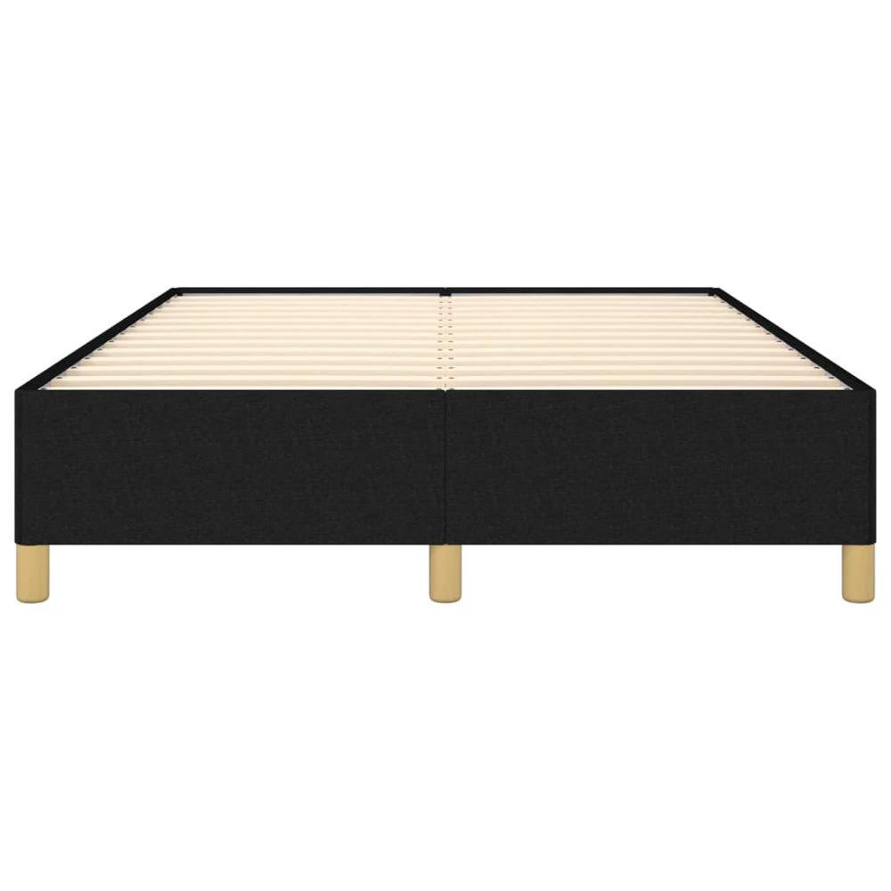 Bed Frame Black 135x190 cm vidaXL Double Fabric by vidaXL
