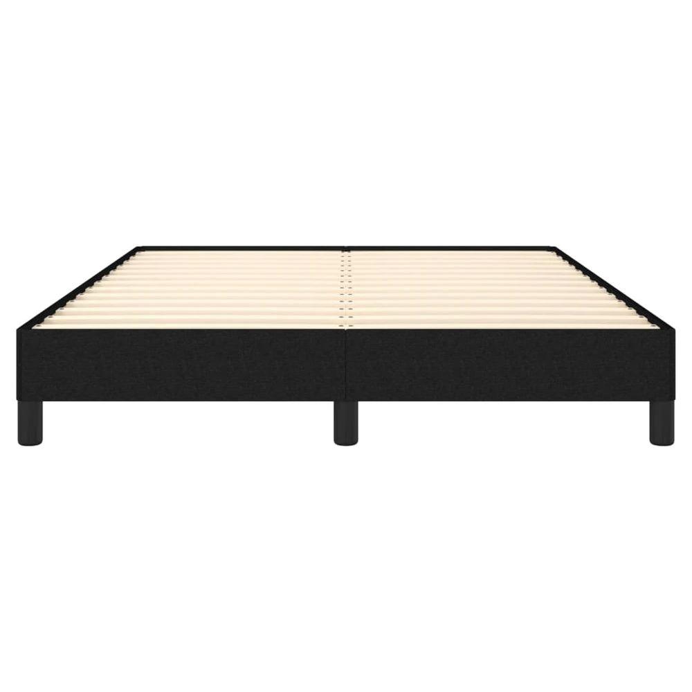vidaXL Bed Frame Black 135x190 cm vidaXL Double Fabric - Uncategorized Double Bed