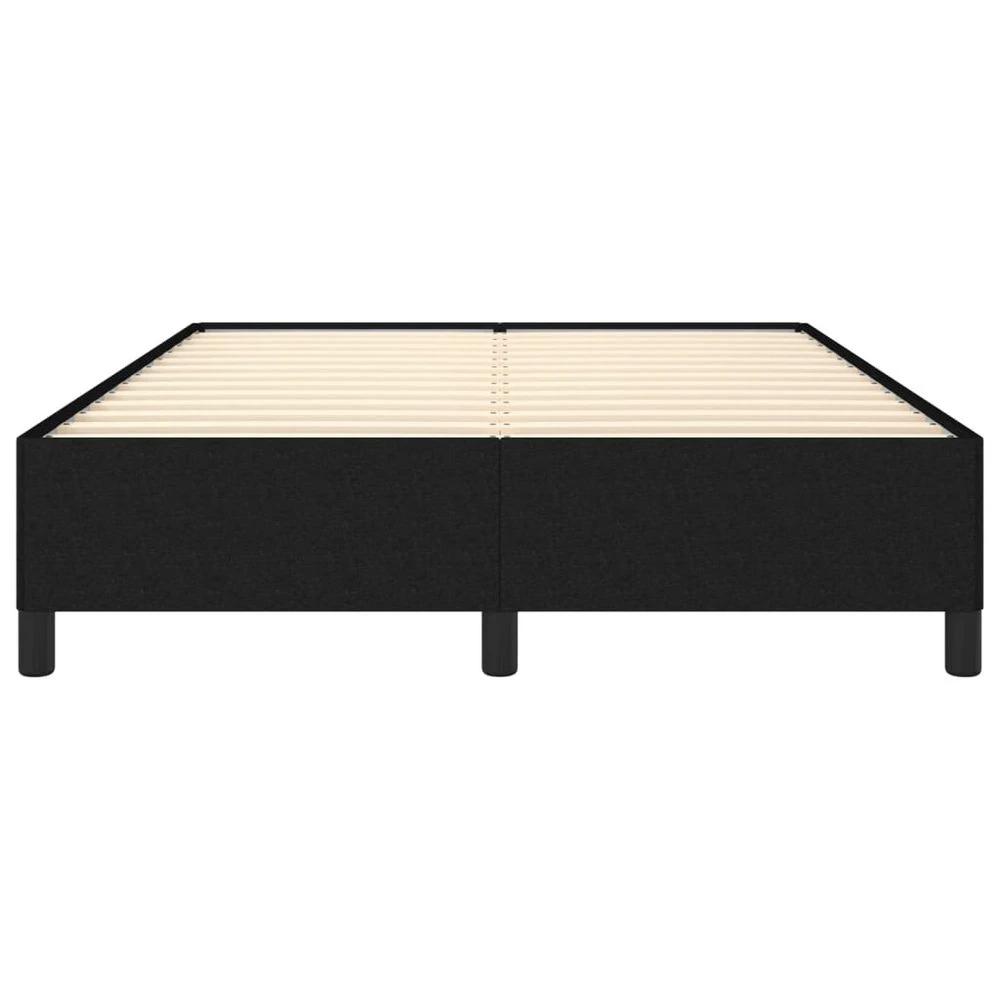 Bed Frame Black 135x190 cm vidaXL Double Fabric by vidaXL