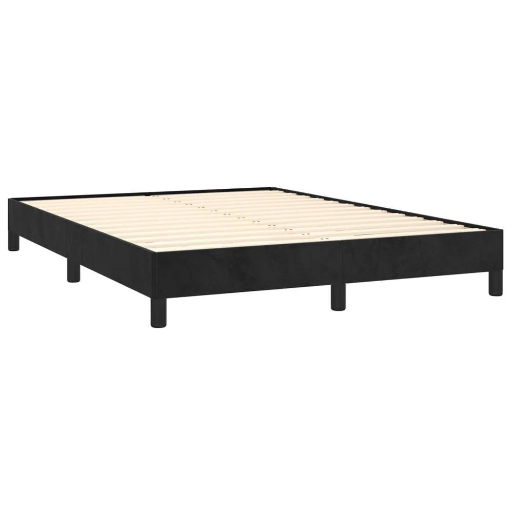 vidaXL Bed Frame Black 135x190 cm vidaXL Double Velvet - Uncategorized Double Bed