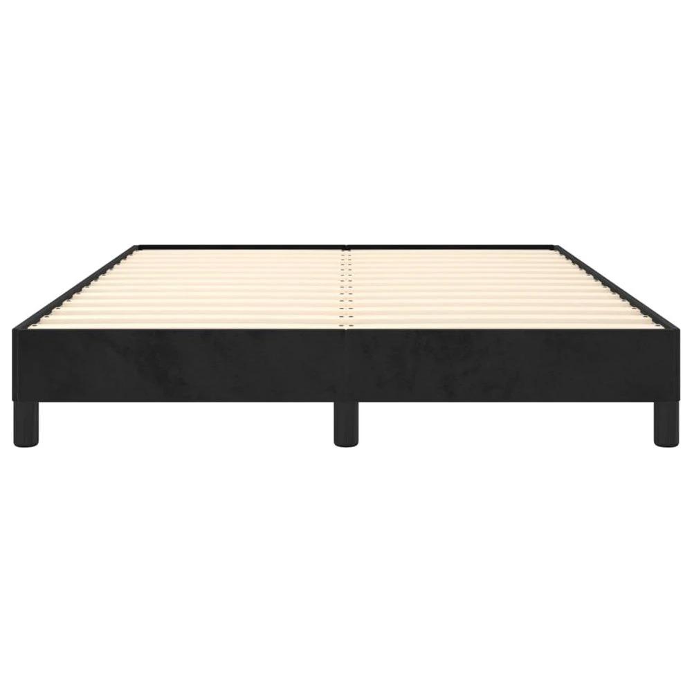vidaXL Bed Frame Black 135x190 cm vidaXL Double Velvet - Uncategorized Double Bed