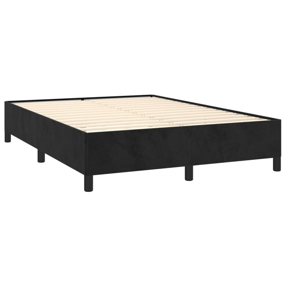 Bed Frame Black 135x190 cm vidaXL Double Velvet by vidaXL