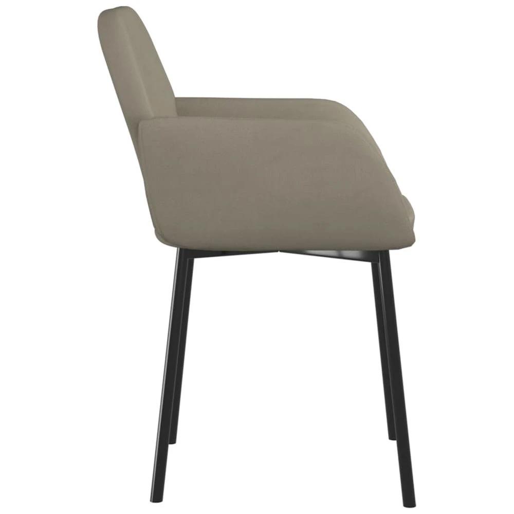 vidaXL Dining Chairs 2 pcs vidaXL Light Grey Velvet - Uncategorized Fabric Dining Chairs
