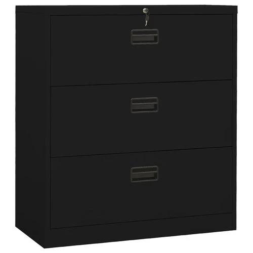 vidaXL Filing Cabinet White 90x46x72.5 cm Steel - Filing Cabinet