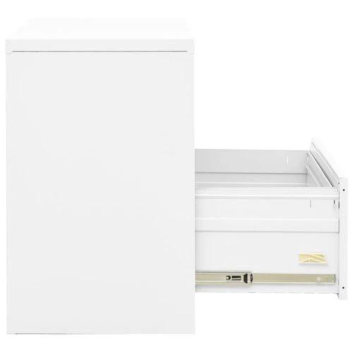 vidaXL Filing Cabinet White 90x46x72.5 cm Steel - Filing Cabinet