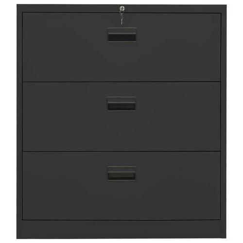 vidaXL Filing Cabinet White 90x46x72.5 cm Steel - Filing Cabinet