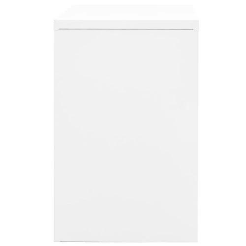 vidaXL Filing Cabinet White 90x46x72.5 cm Steel - Filing Cabinet