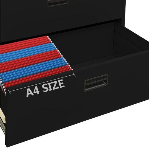 vidaXL Filing Cabinet White 90x46x72.5 cm Steel - Filing Cabinet