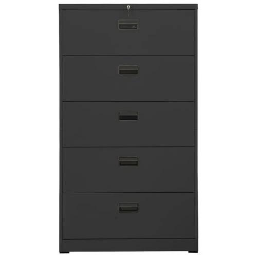 vidaXL Filing Cabinet White 90x46x72.5 cm Steel by vidaXL