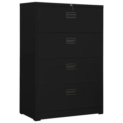 vidaXL Filing Cabinet White 90x46x72.5 cm Steel by vidaXL