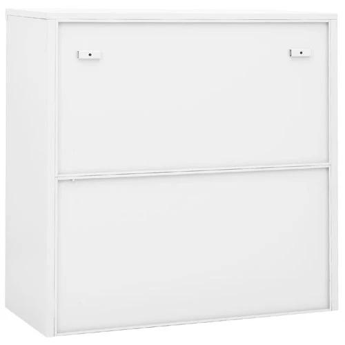 vidaXL Office Cabinet with Sliding Door White 90x40x90 cm Steel by vidaXL