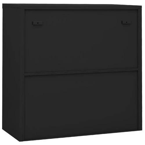 vidaXL Office Cabinet with Sliding Door White 90x40x90 cm Steel by vidaXL