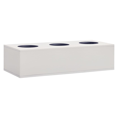 vidaXL Office Cabinet with Sliding Door White 90x40x90 cm Steel by vidaXL