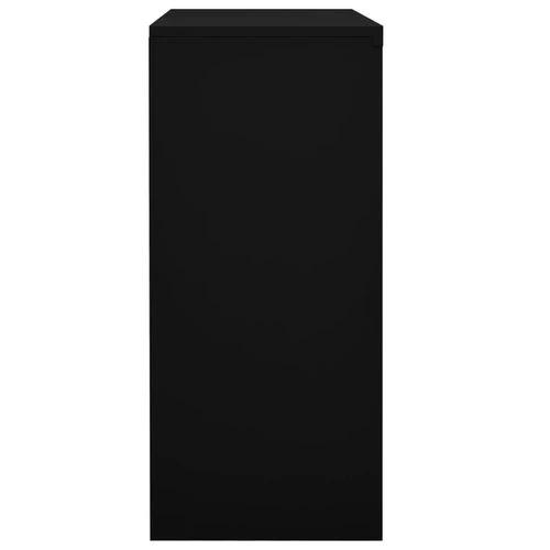 vidaXL vidaXL Office Cabinet with Sliding Door White 90x40x90 cm Steel - Uncategorized Filing Cabinet