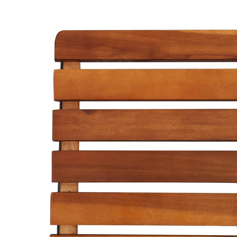 vidaXL 2 pcs vidaXL Reclining Garden Chairs Solid Acacia Wood - Uncategorized Folding Chairs