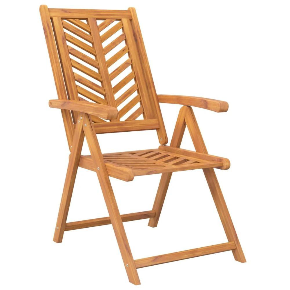 vidaXL Reclining Garden Chairs 2 pcs vidaXL Solid Wood Acacia - Uncategorized Garden Chairs