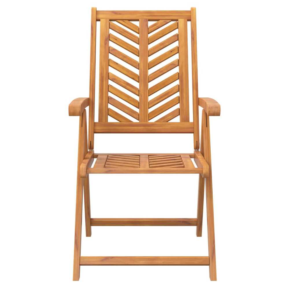 vidaXL Reclining Garden Chairs 2 pcs vidaXL Solid Wood Acacia - Uncategorized Garden Chairs