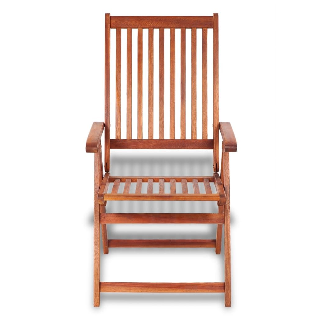 Folding Garden Chairs 2 pcs vidaXL Solid Acacia Wood Brown by vidaXL