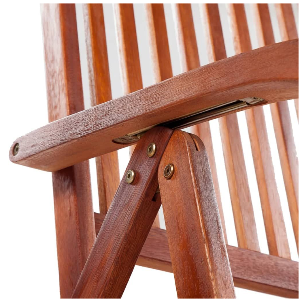 Folding Garden Chairs 2 pcs vidaXL Solid Acacia Wood Brown by vidaXL
