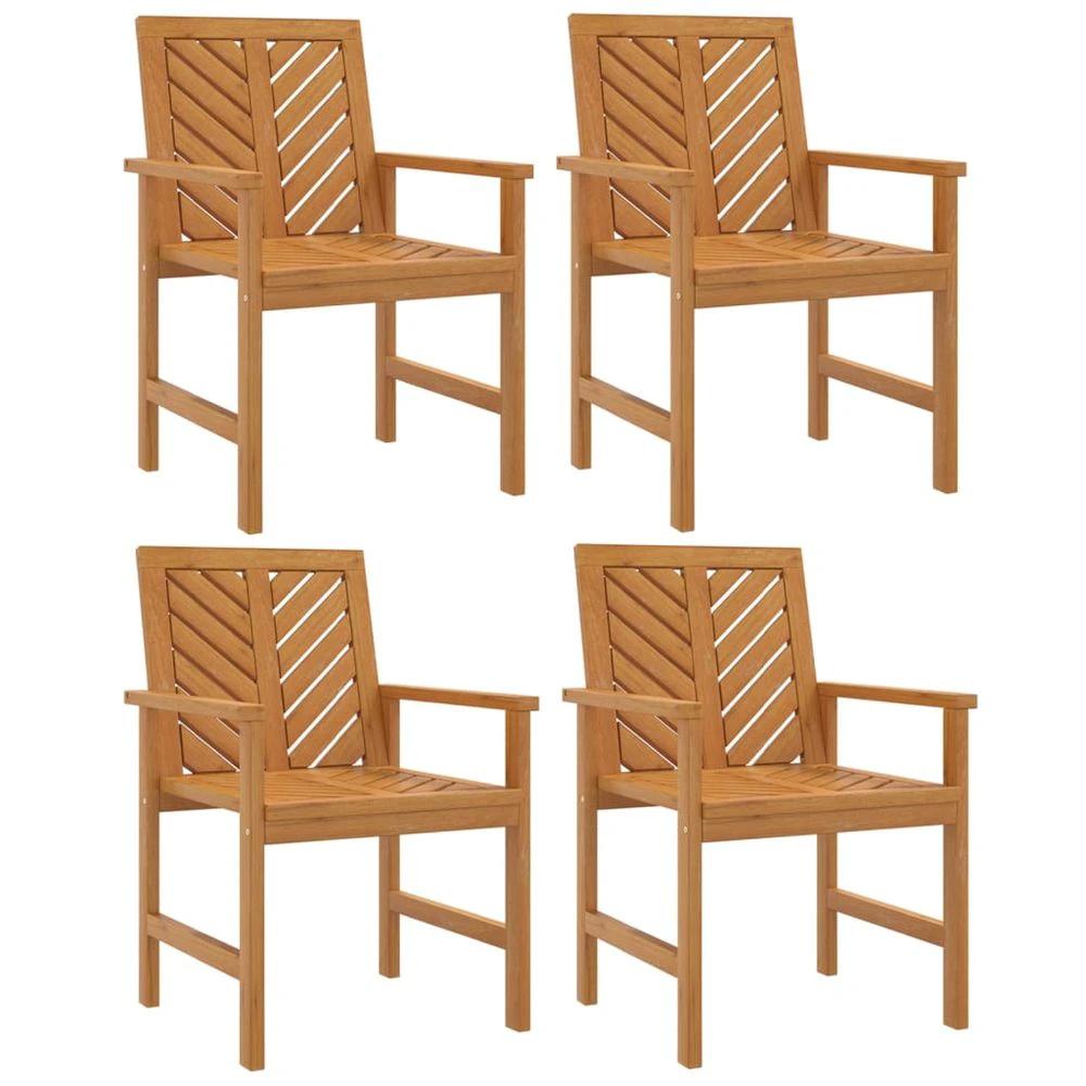 Garden Dining Chairs 2 pcs vidaXL Solid Wood Acacia by vidaXL