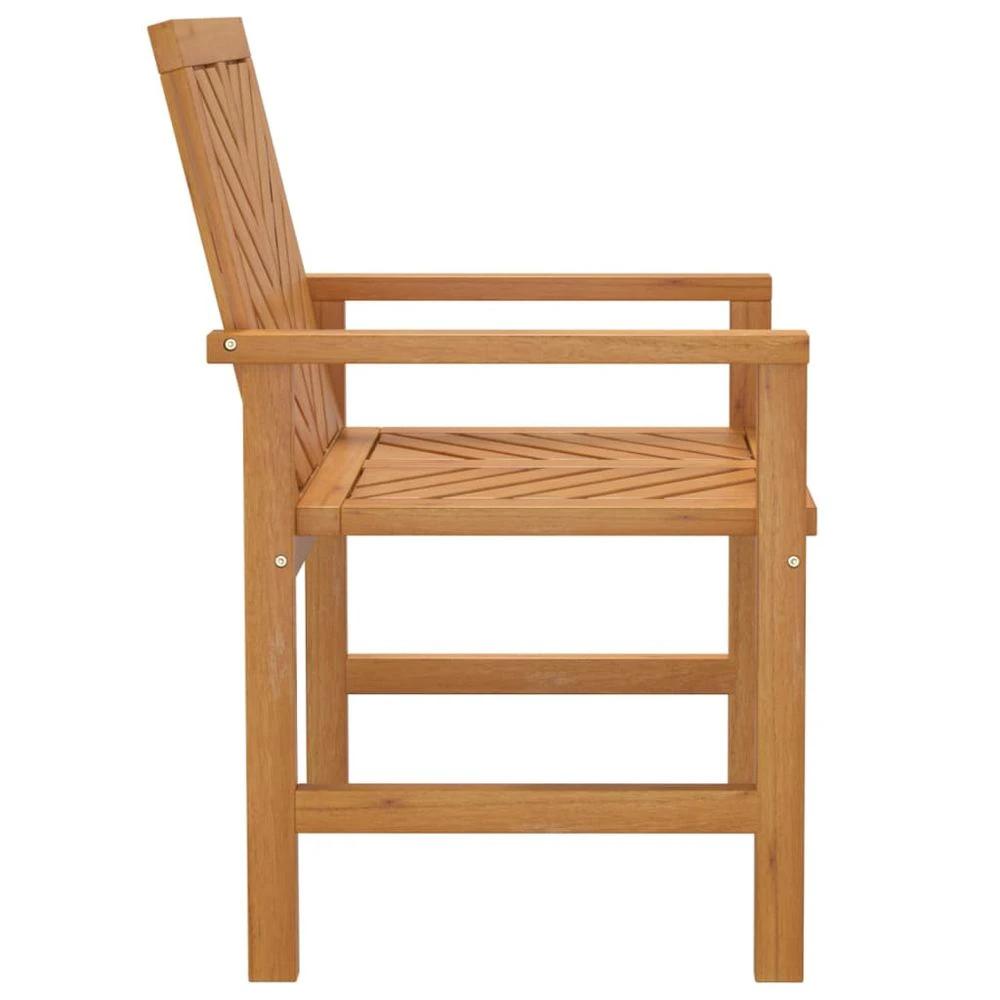 Garden Dining Chairs 2 pcs vidaXL Solid Wood Acacia by vidaXL