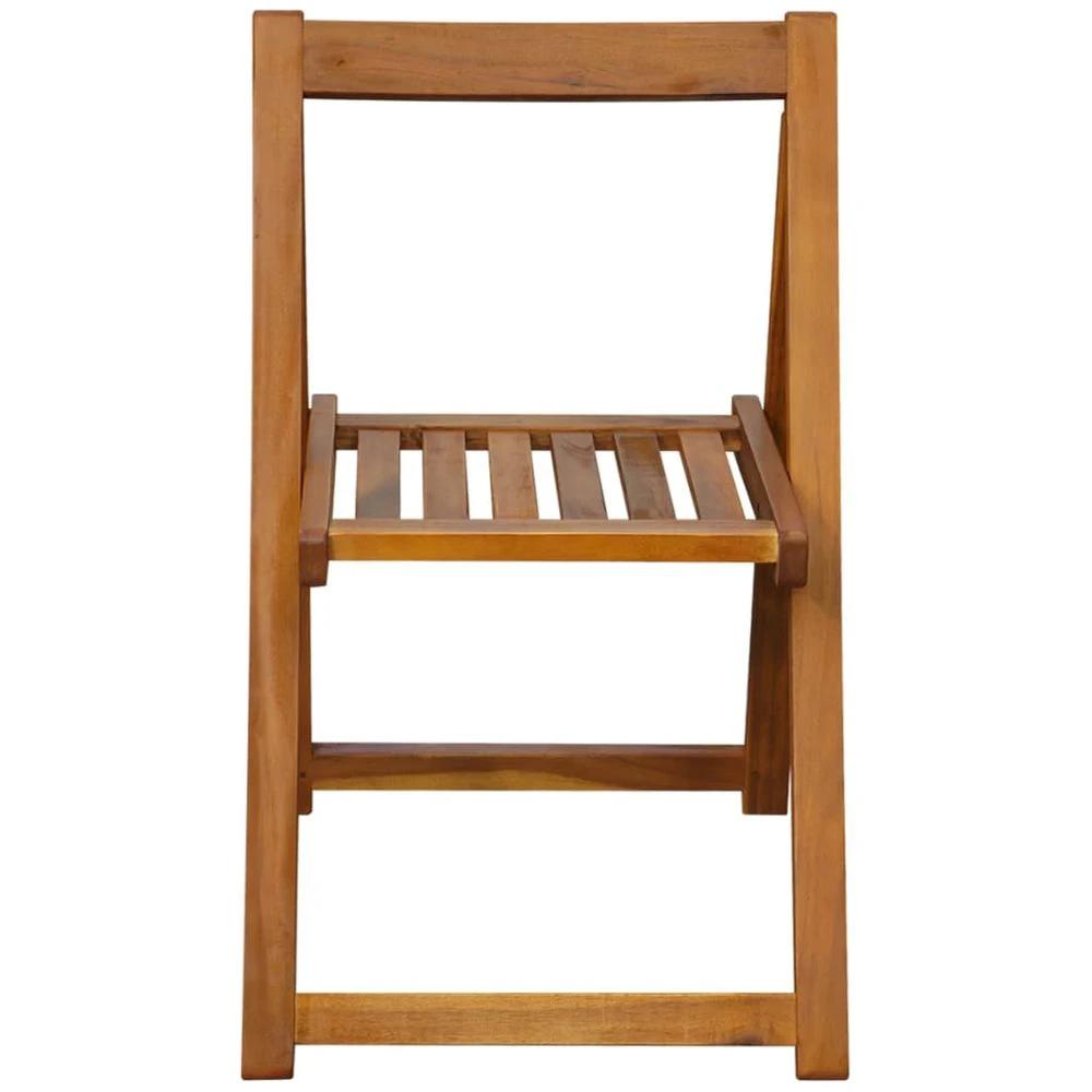 Folding Garden Chairs 2 pcs vidaXL Solid Acacia Wood by vidaXL