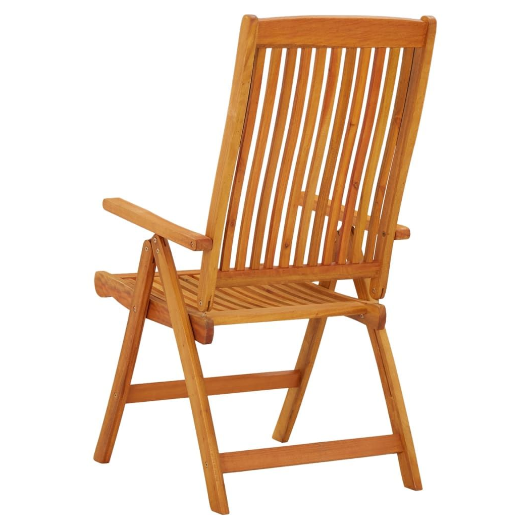 Folding Garden Chairs 2 pcs vidaXL Solid Wood Eucalyptus by vidaXL