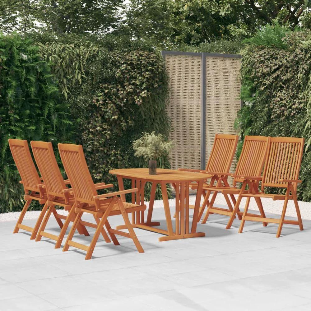 Folding Garden Chairs 2 pcs vidaXL Solid Wood Eucalyptus by vidaXL