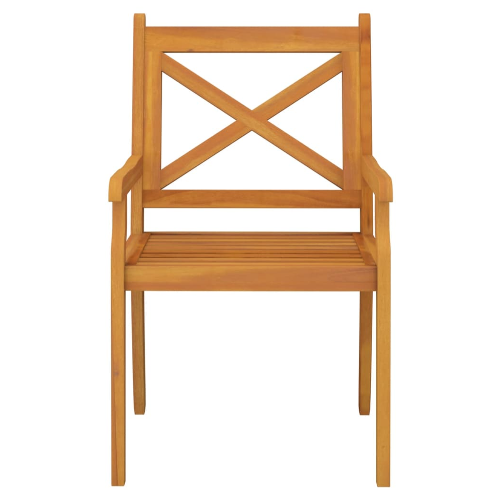 Outdoor Dining Chairs 2 pcs vidaXL Solid Wood Acacia by vidaXL