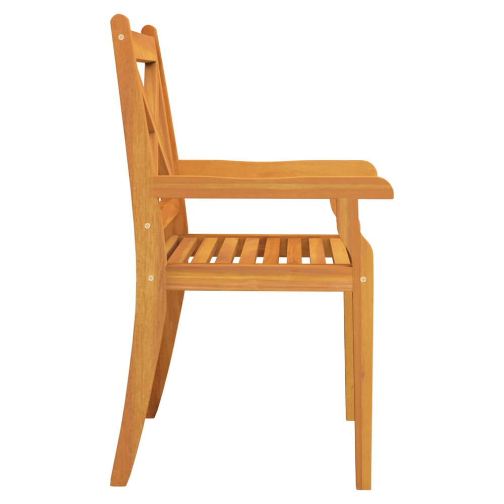 Outdoor Dining Chairs 2 pcs vidaXL Solid Wood Acacia by vidaXL
