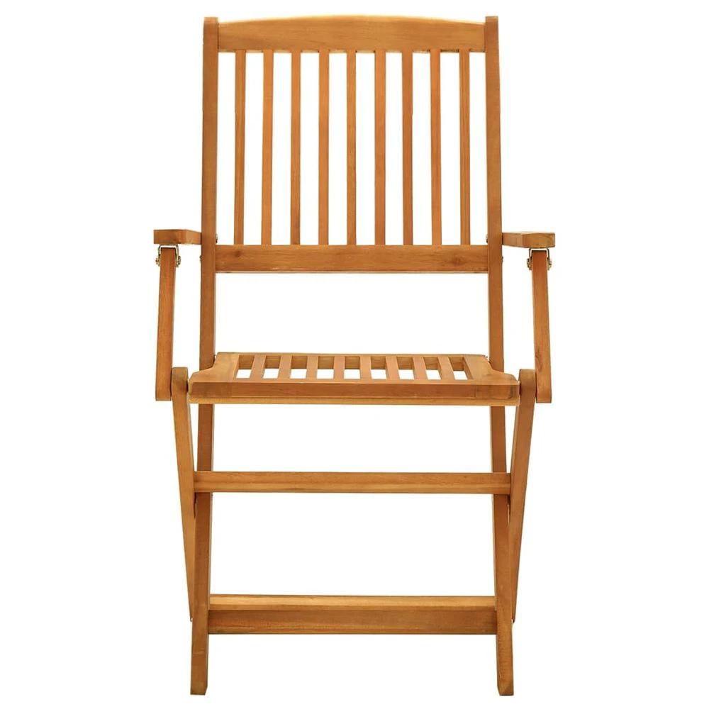 Folding Garden Chairs 2 pcs vidaXL Solid Eucalyptus Wood by vidaXL