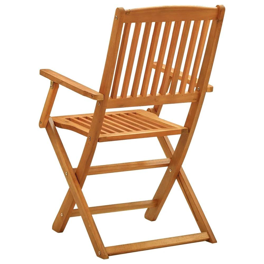 Folding Garden Chairs 2 pcs vidaXL Solid Eucalyptus Wood by vidaXL