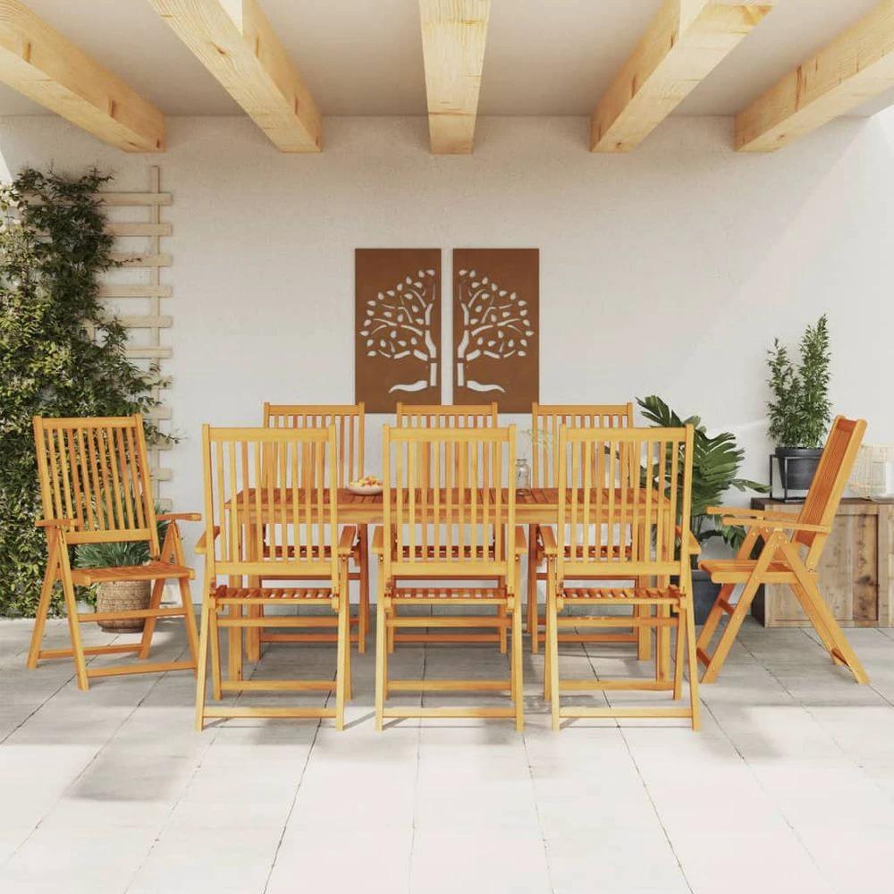 vidaXL 3 Piece vidaXL Garden Dining Set Solid Wood Acacia - Uncategorized Garden Set