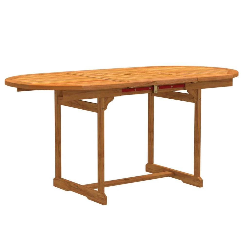 7 Piece vidaXL Garden Dining Set Solid Wood Acacia and Textilene - Garden Set from vidaXL