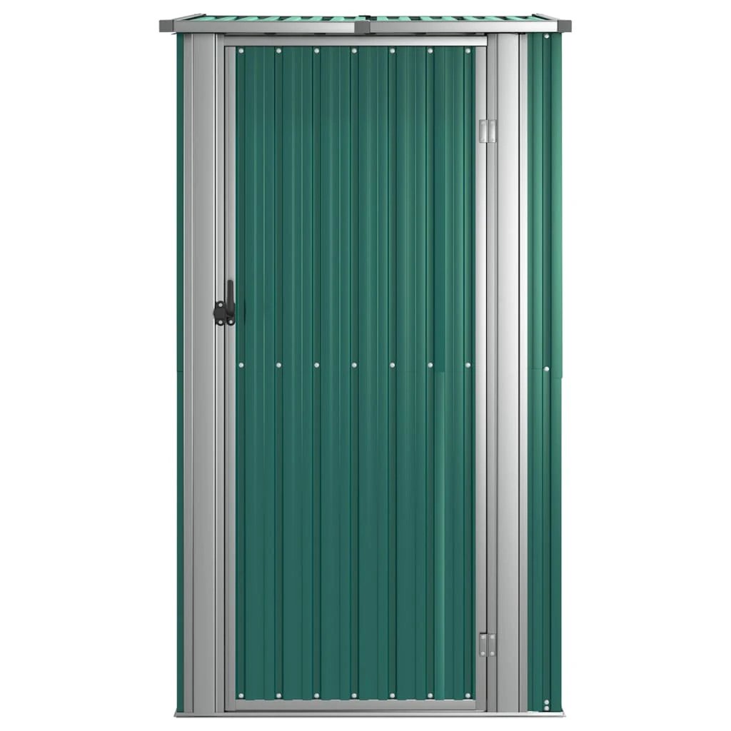 vidaXL vidaXL Garden Shed Green 118.5x97x209.5 cm Galvanised Steel - Garden Shed