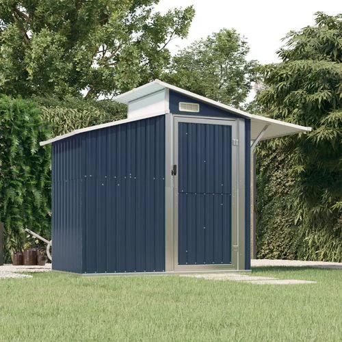 vidaXL vidaXL Garden Shed Green 270x130x208.5 cm Galvanised Steel - Garden Shed