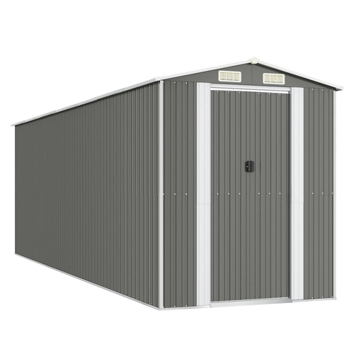 vidaXL vidaXL Garden Shed Green 192x108x223 cm Galvanised Steel - Garden Shed