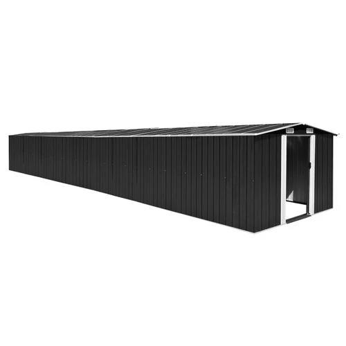 vidaXL vidaXL Garden Shed Anthracite 257x990x181 cm Galvanised steel - Garden Shed