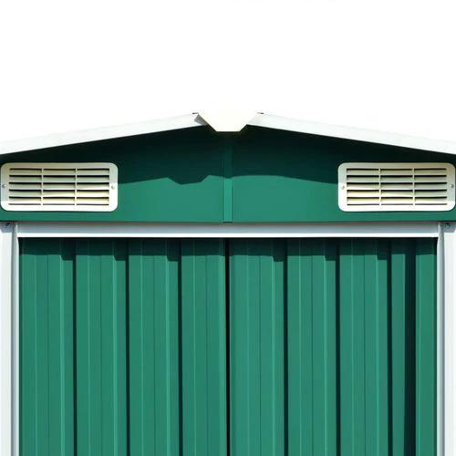 vidaXL Garden Shed Green 257x990x181 cm Galvanised steel by vidaXL