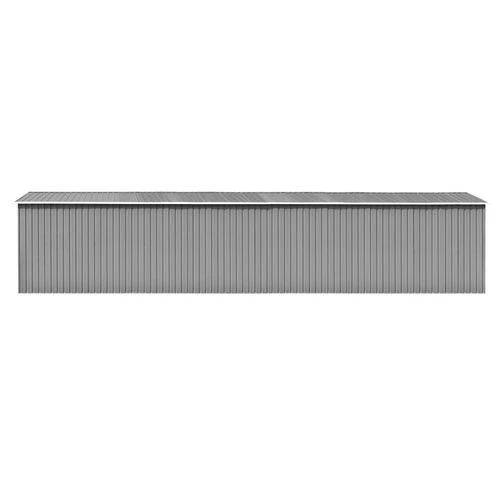 vidaXL Garden Shed Grey 257x990x181 cm Galvanised steel by vidaXL