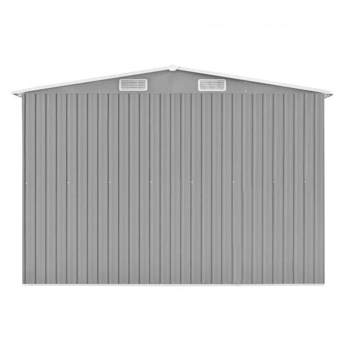 vidaXL Garden Shed Grey 257x990x181 cm Galvanised steel by vidaXL