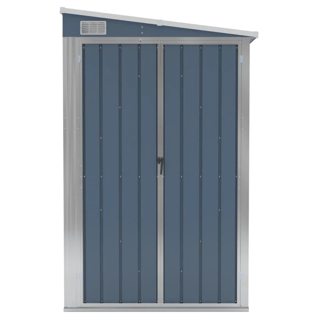 vidaXL vidaXL Wall-mounted Garden Shed Green 118x100x178 cm Galvanised Steel - Garden Shed