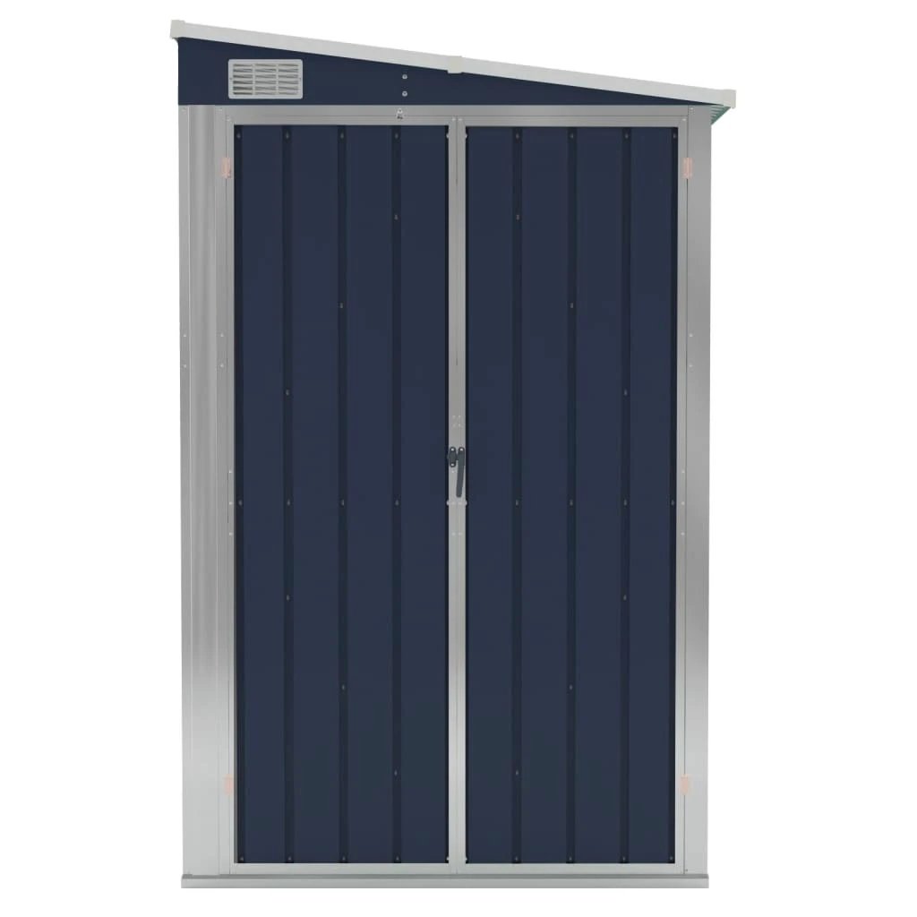 vidaXL Wall-mounted Garden Shed Green 118x100x178 cm Galvanised Steel by vidaXL