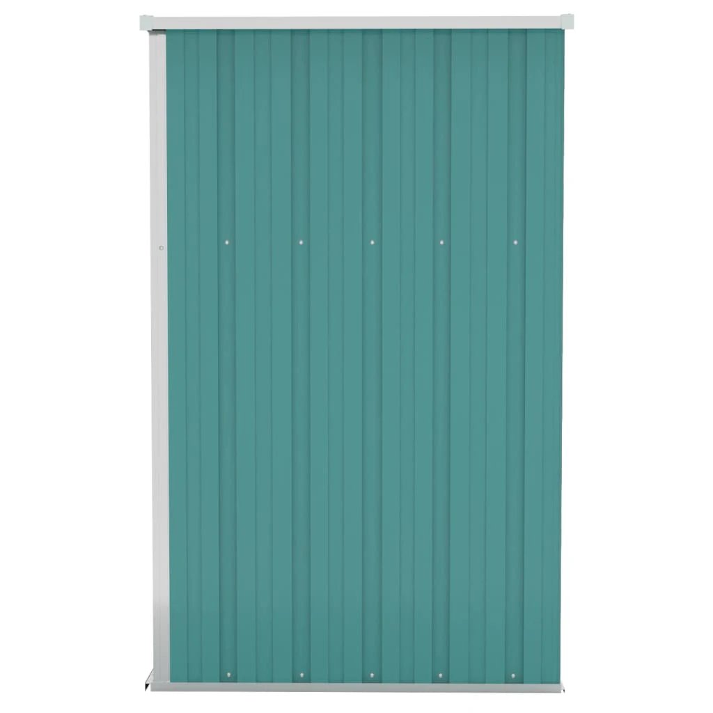vidaXL vidaXL Wall-mounted Garden Shed Green 118x100x178 cm Galvanised Steel - Garden Shed